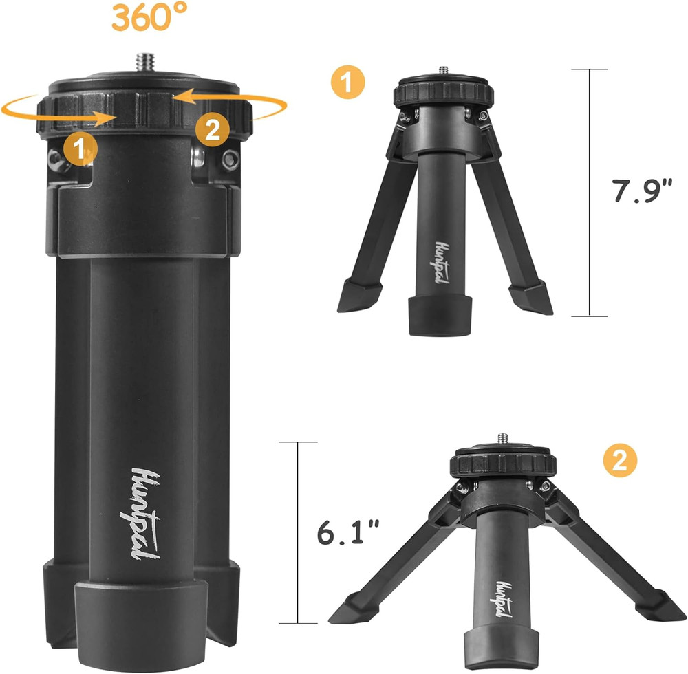Portable Tripod Rifle Shooting Rest for Table Bench Shooting Range Practice, Adj