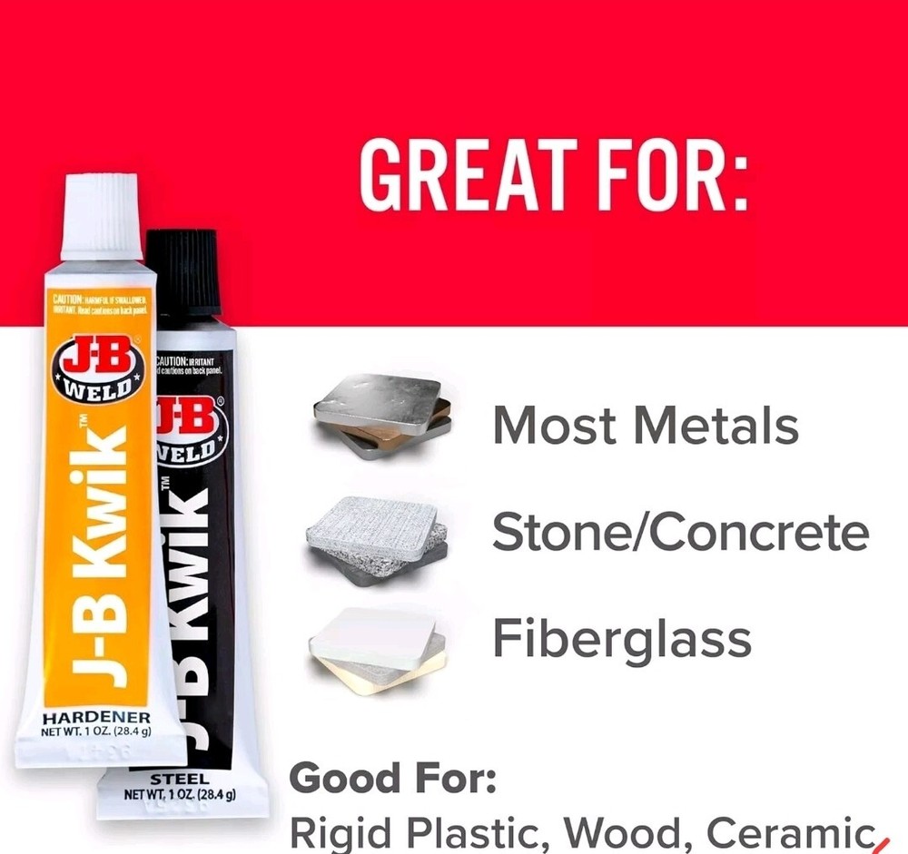 J-B Weld KwikWeld Quick Setting Steel Reinforced Epoxy - Dark Grey 2oz