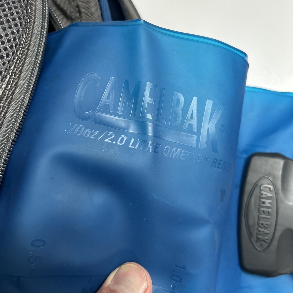 CAMELBAK Cloud Walker Hydration Backpack 70oz Black & Blue Hiking Pack