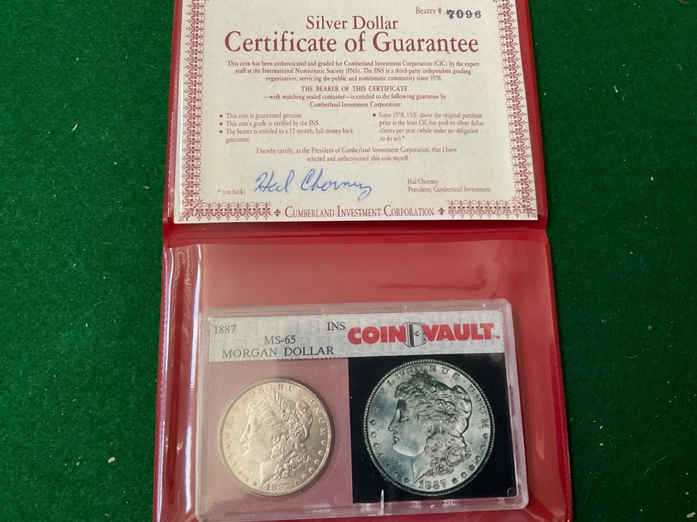 1887 Silver Morgan Dollar - T1