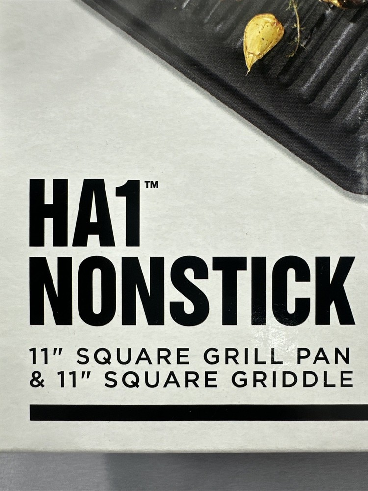 New ALL-CLAD HA1 Nonstick Square Griddle & Grill Set Bundle