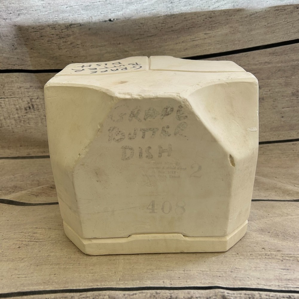 Dru's Molds Ceramic Slip Casting Mold Grape Butter Dish #G-408