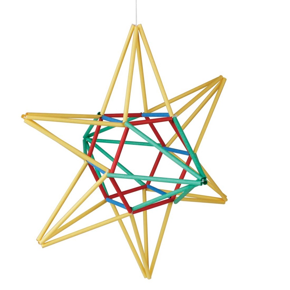 Himmeli Star Mobile Project Kit With Colored Artstraws