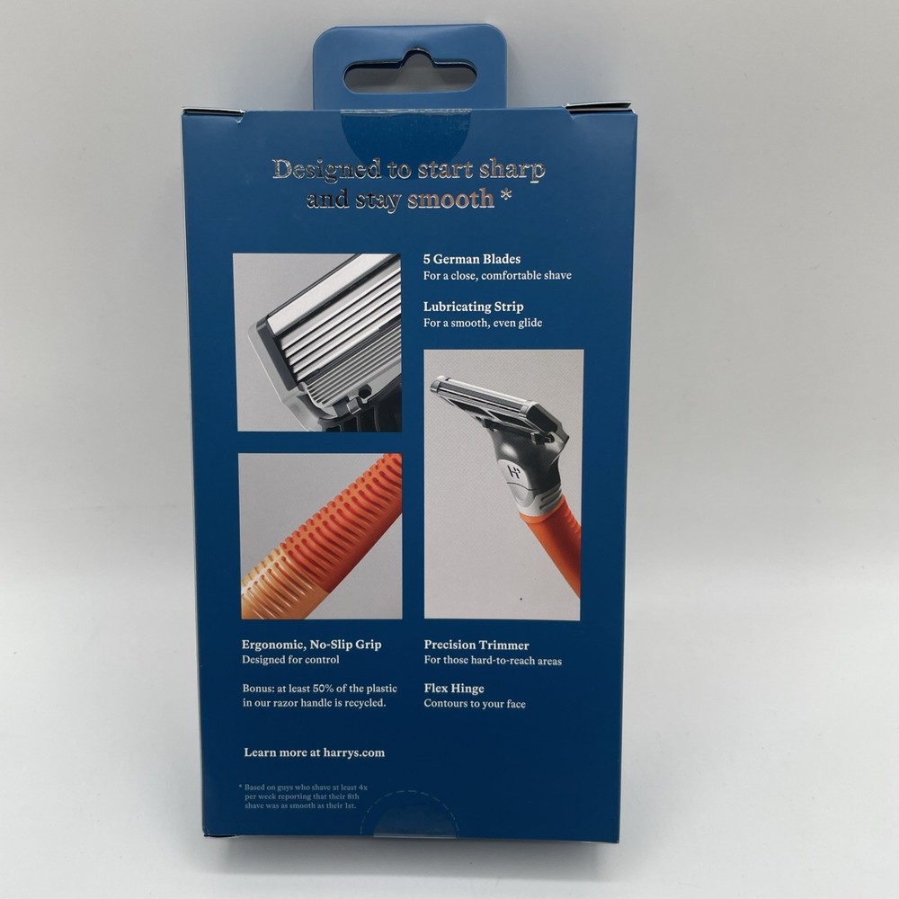 Harry's 1 Razor Handle Plus 2 X 5-Blade Cartridges Ember
