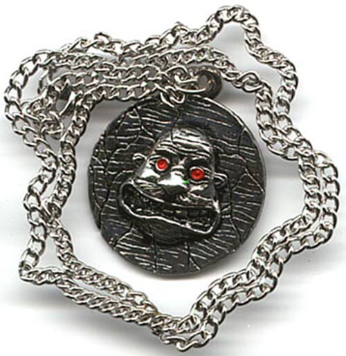 ANTHRAX "Red-eye face" pendant with chain