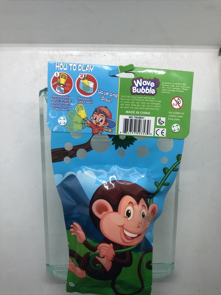 Wave Bubble Glove 3+ Monkey Wave and Play