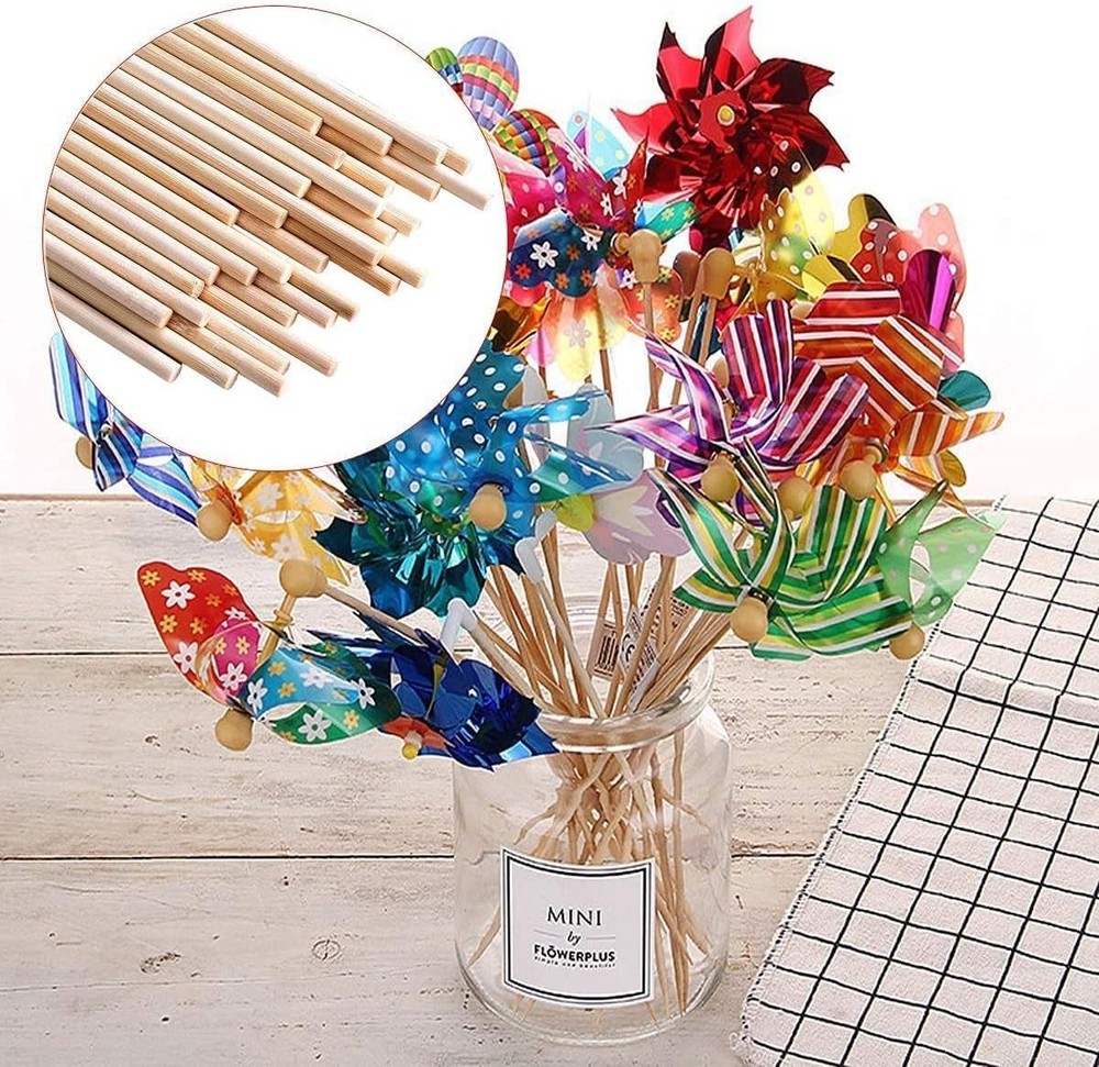 Durable 200PCS Bamboo Craft Sticks - 1/8 x 12 Inch for Creative Projects