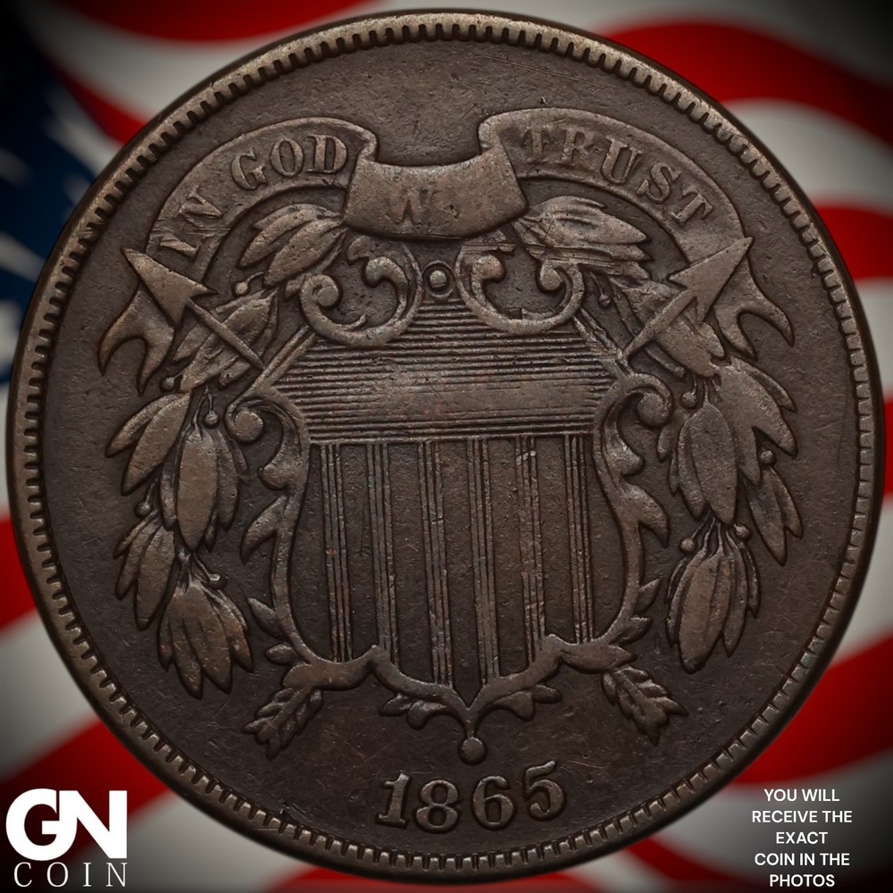 1865 2 Cent Piece Z8736