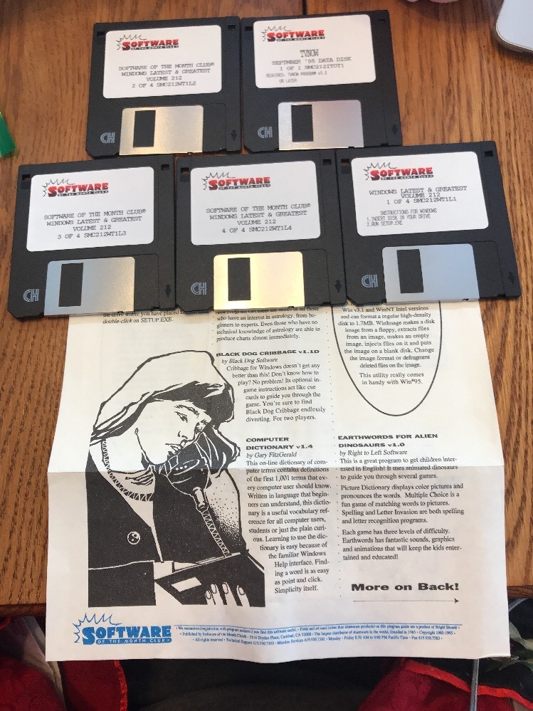 Windows Latest And Greatest Volume 212/213 W Program Guide & 5 Discs RARE