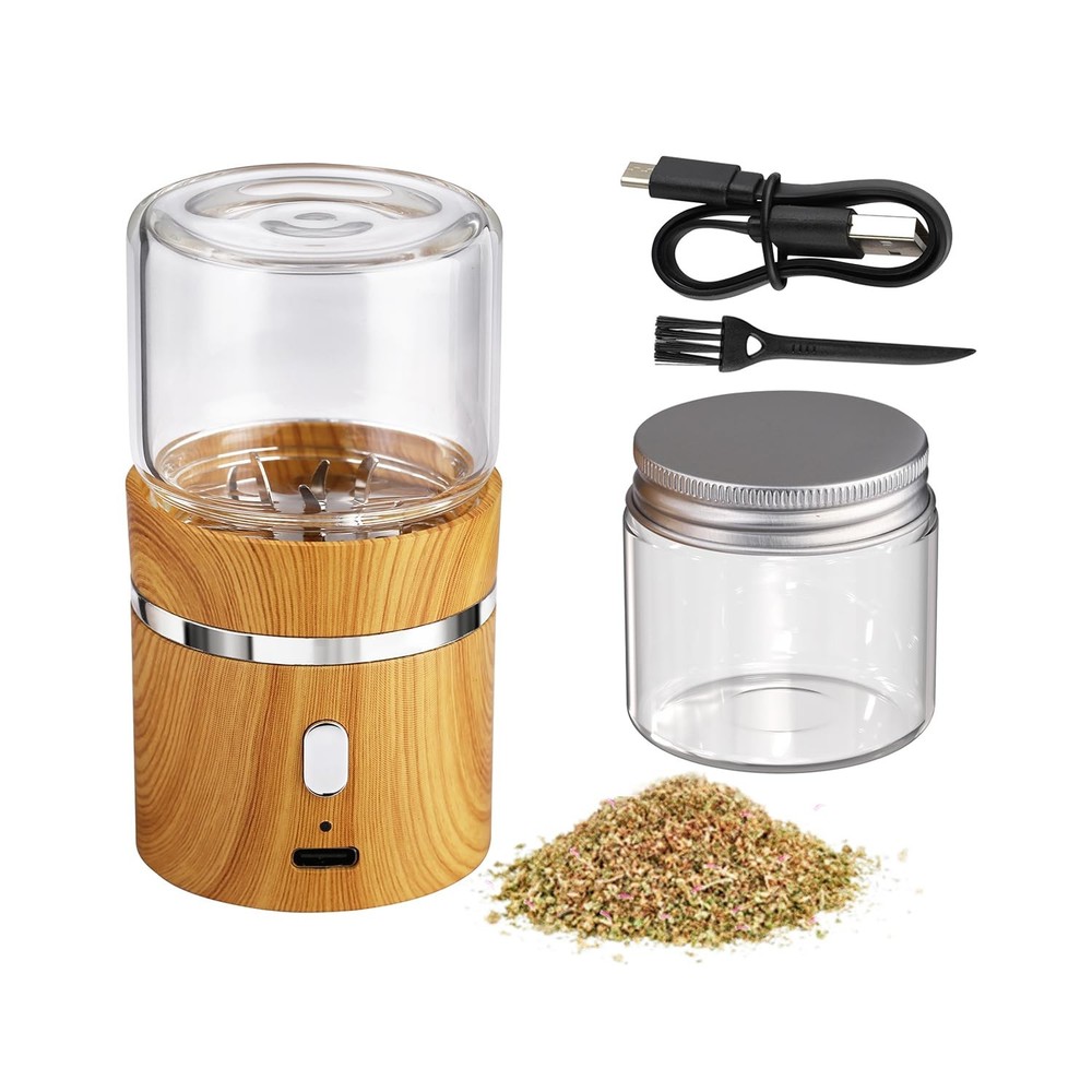 Electric Herb Grinder, Spice Grinder Rechargeable Automatic herb grinder Mini...
