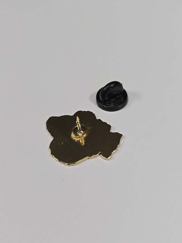 Fish Salmon Color Lapel Pin Thin Metal