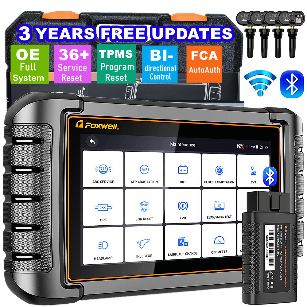 FOXWELL NT809 TS Bi-directional OBD2 Scanner Full System TPMS Programming Tool