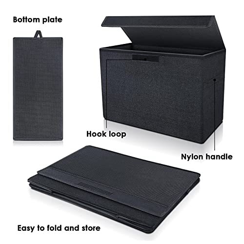 Comic Book Storage Box Collapsible Comic Box Comic Book Box with Handles