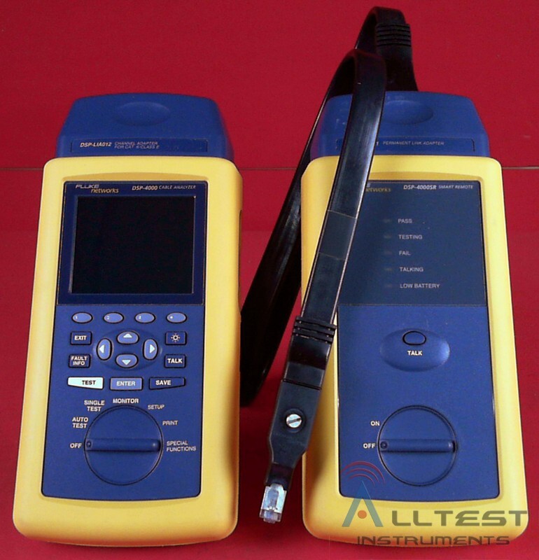 Fluke Networks DSP-4000 Cable Analyzer DSP-4000SR Smart Remote