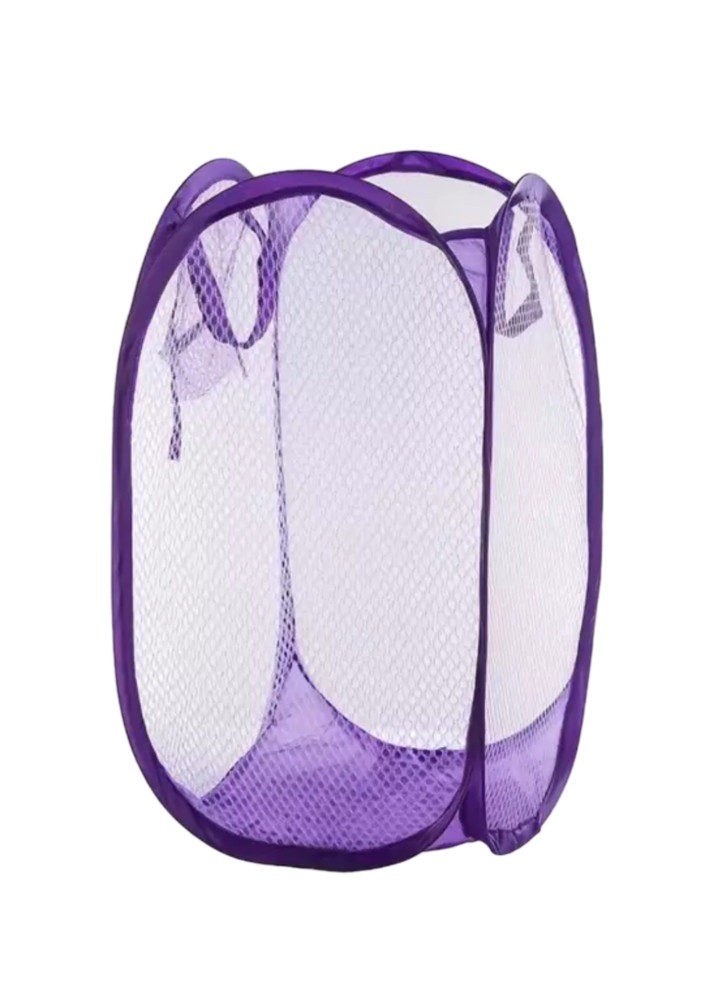 Foldable Pop-Up Laundry Portable Mesh Hamper with Built-in Handle, 12’’x20’’