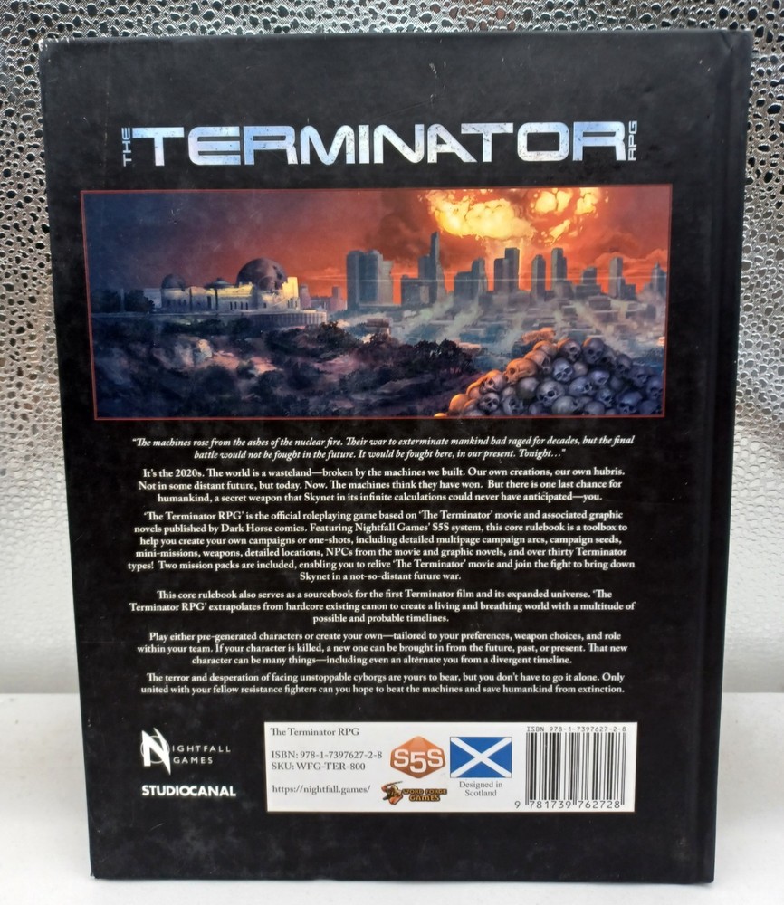 Nightfall Games Terminator RPG - Core Rulebook & Quick Start Book - Sealed