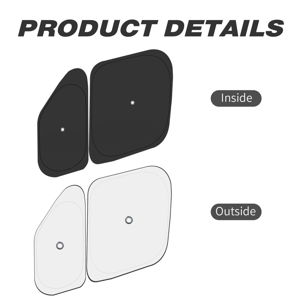 Front Windshield ＆ Side Window Sun Shade for 2014-2025 Dodge RAM Pr... Fa