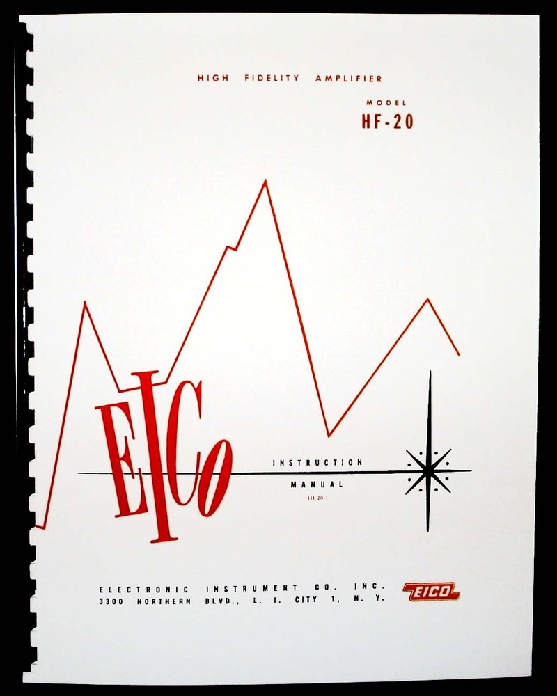 EICO Model HF-20 Hi-Fi Amplifier Operating and Construction Manual