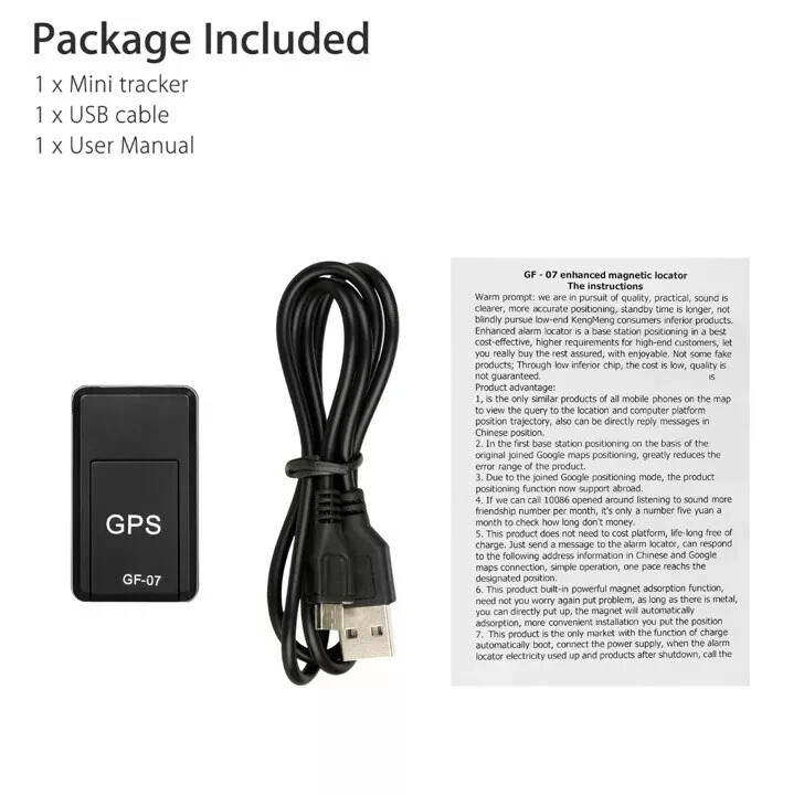 GPS Tracker GF-07, Silicon Valley Tech Global Real-Time Tracking, Path Playback