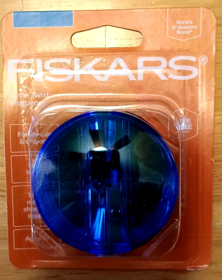 Fiskars Circle Twist Sharpener Pencil & Crayon NEW