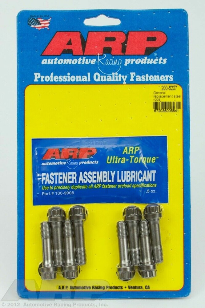 ARP 200-6207 Natural 3/8" General replacement ARP2000 rod bolt kit