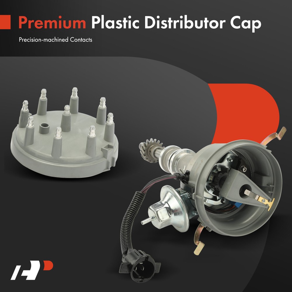 Ignition Distributor w/ Cap & Rotor for Ford E-100 Econoline F-150 LTD Bronco