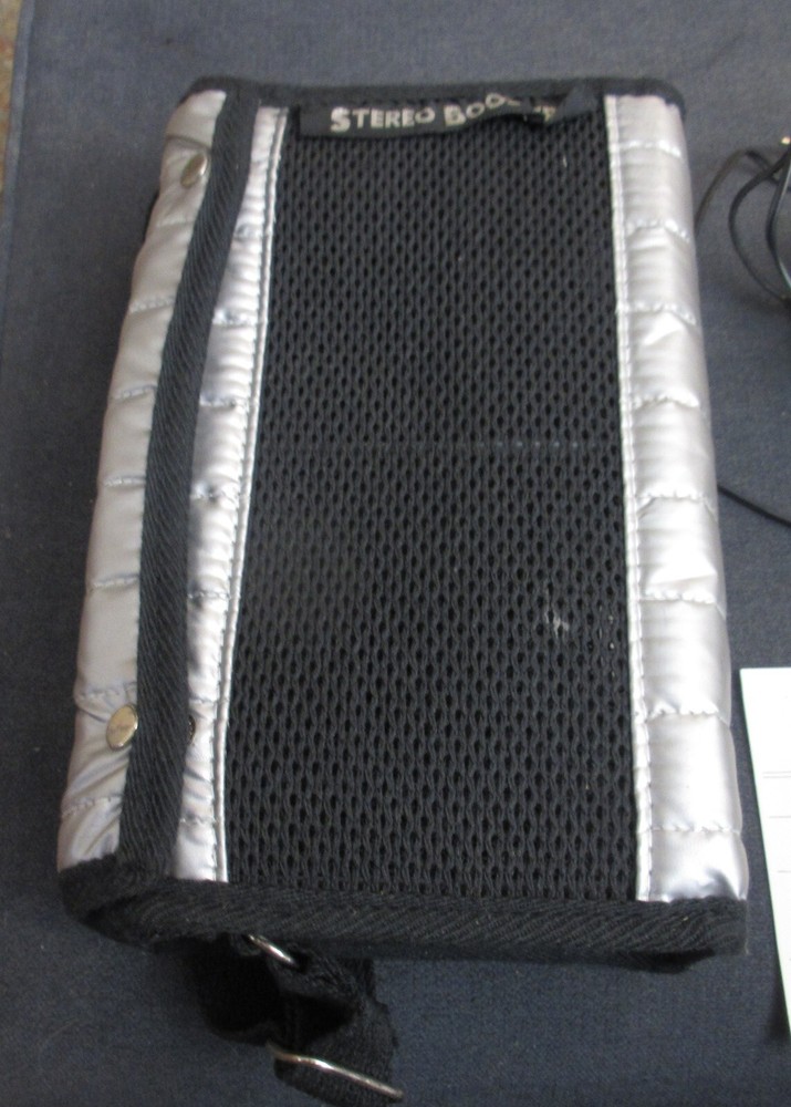 Vintage STERLING Amplified Speaker System with Carrying Case & Instructions