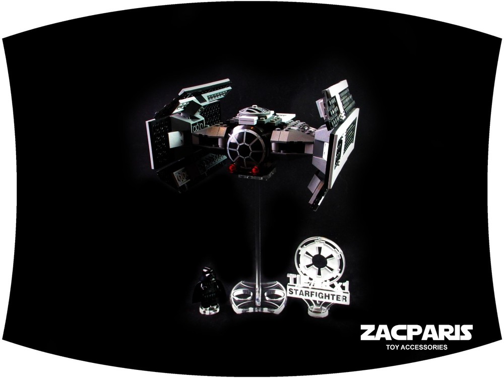 CUSTOM 3D MULTI DIRECTIONAL STAND for Lego 8017 Darth Vader's TIE Fighter Nice!