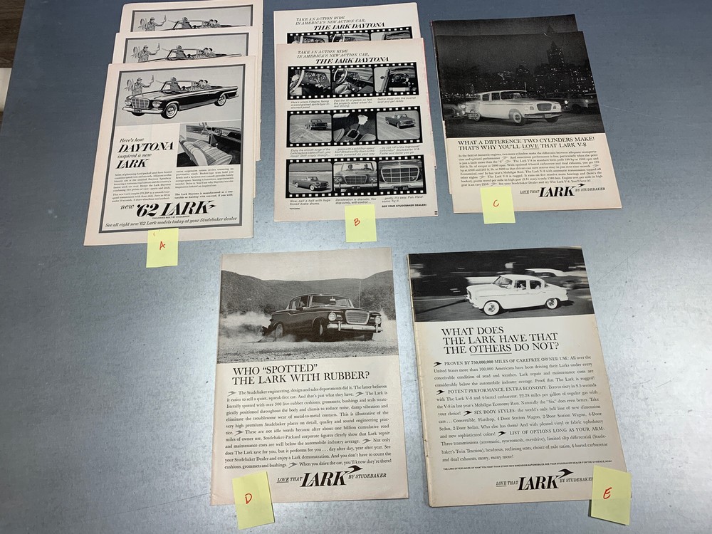 Studebaker Lark vintage magazine advertisements