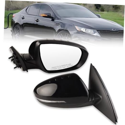 Right Passenger Side Black Mirror for 2014 2015 Ki-a Optima Mirrors Right-Black