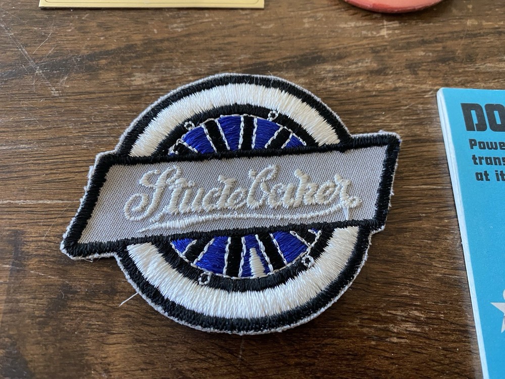 STUDEBAKER PATCH, STICKER, PLAQUE, DRIVERS CLUB, BUTTON CAR AUTO ADVERTISING