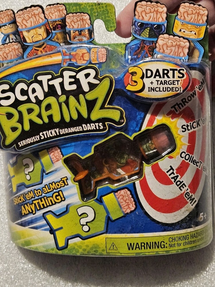 Scatter Brainz 3 Darts And Target New