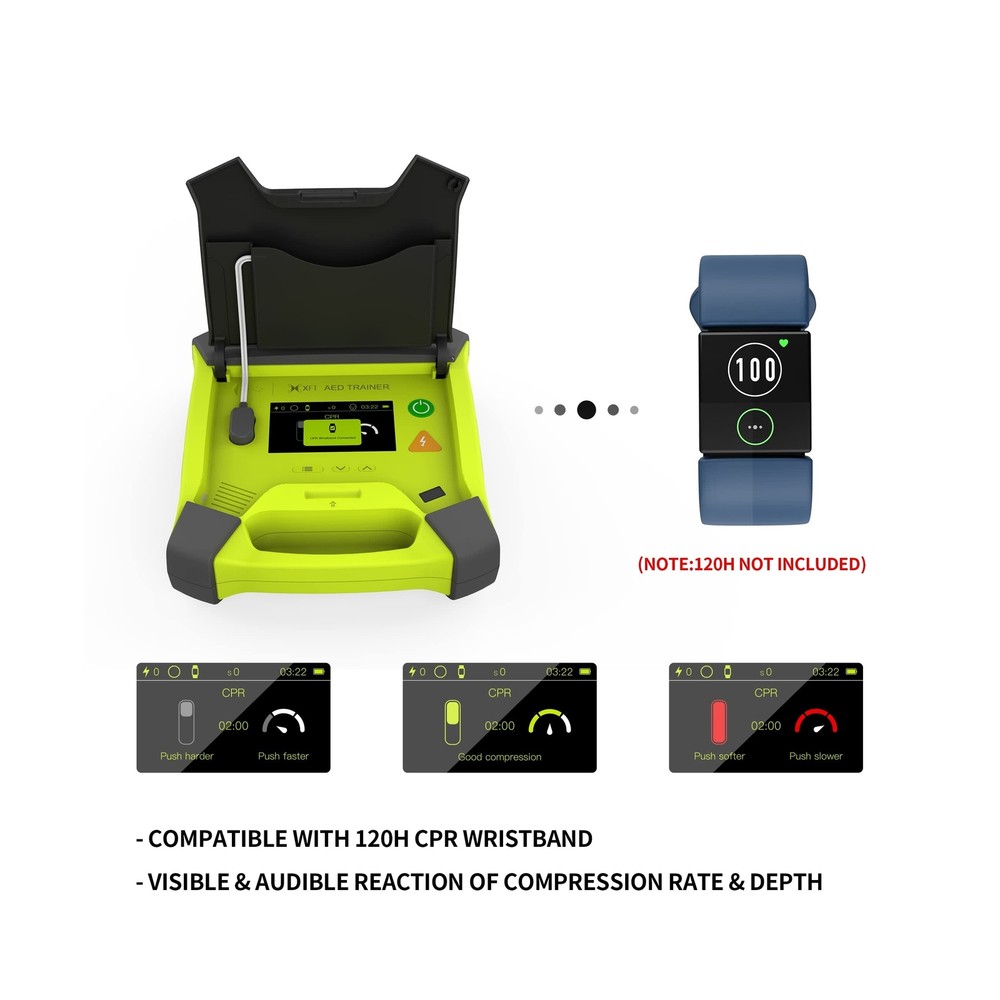 AED Trainer, XFT Professional AED Training Kit CPR Training Equipment Trainin...