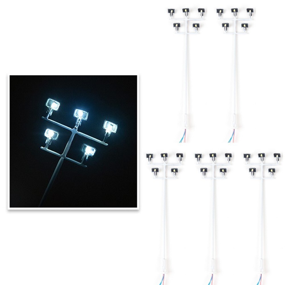 Stadium Lights Model Light 5 Model Stadium Lamp B-2 (1:87) White Light