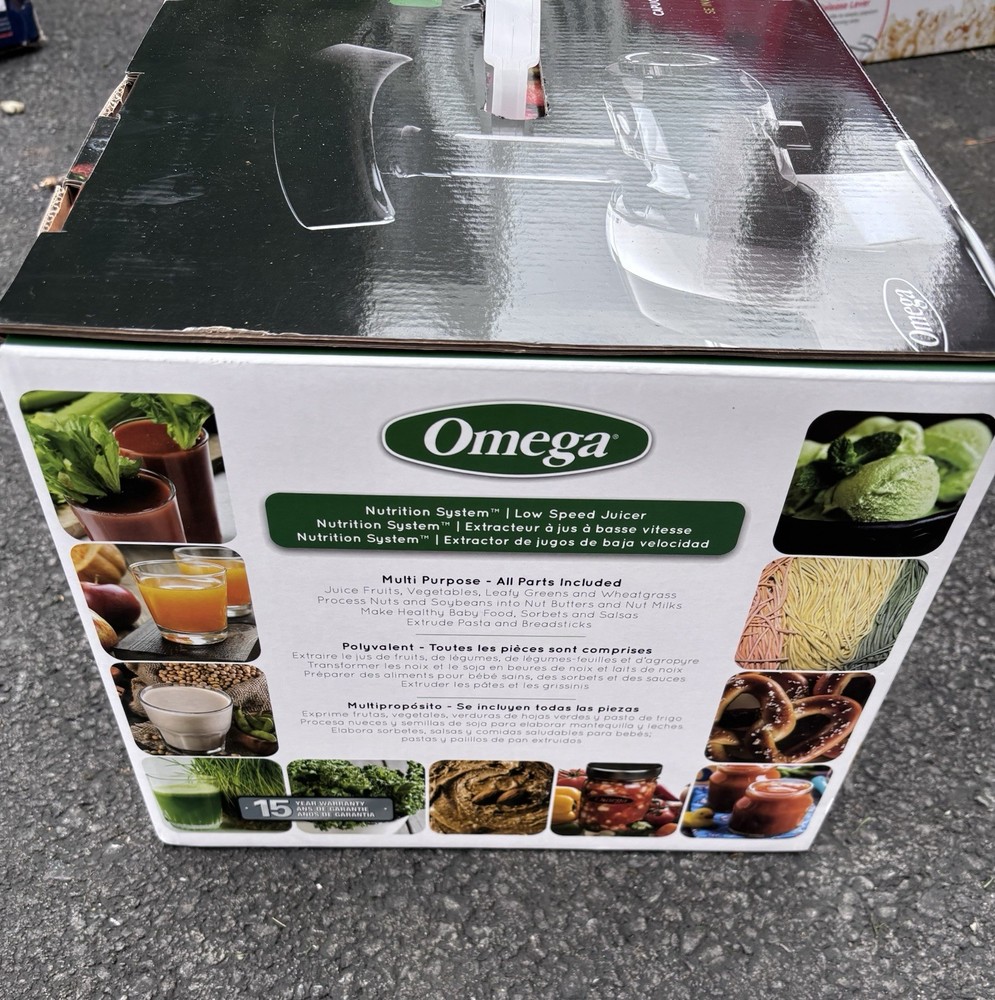 OMEGA J8006HDC Cold Press Juicer Machine 200W Chrome