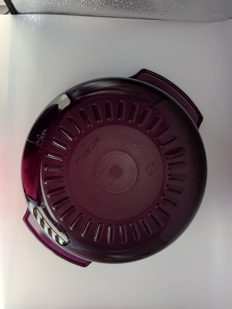 Tupperware Microwave Stack Cooker Steamer Purple 4 Piece Set