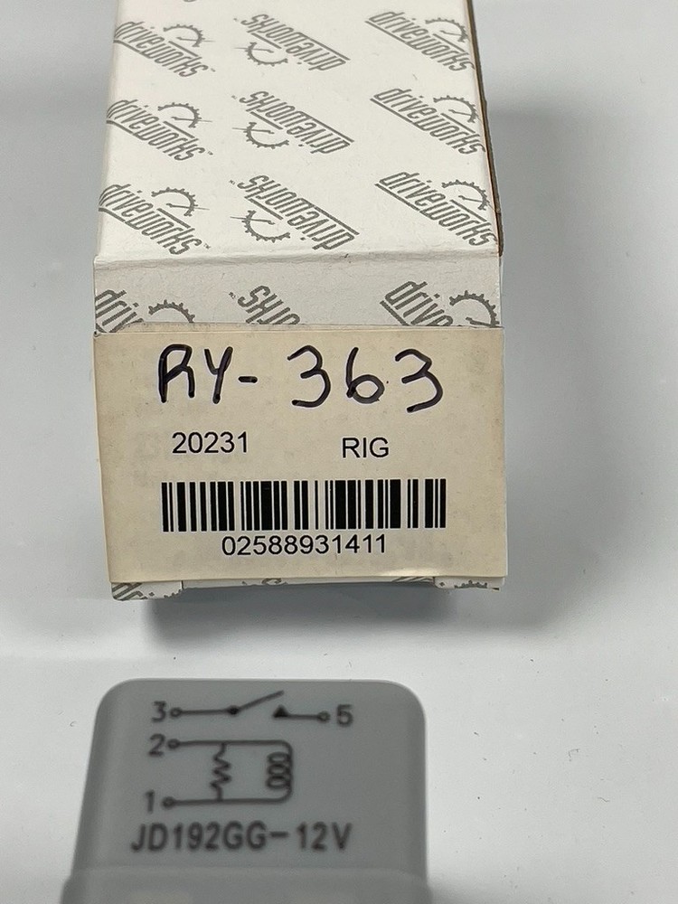 A/C Compressor Control Relay 20231 from Carquest xref. Standard # RY363