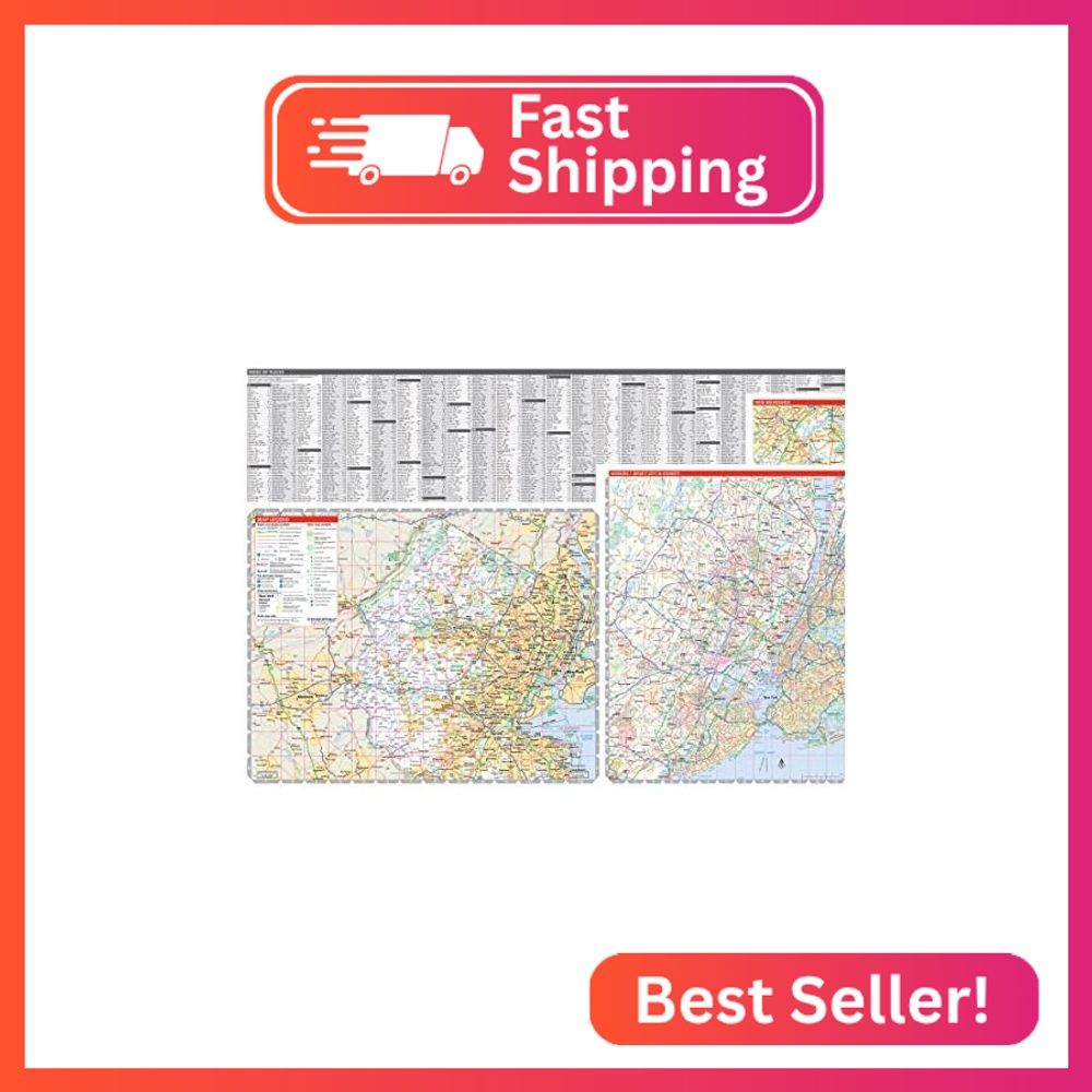 Rand McNally Easy to Read: New Jersey State Map
