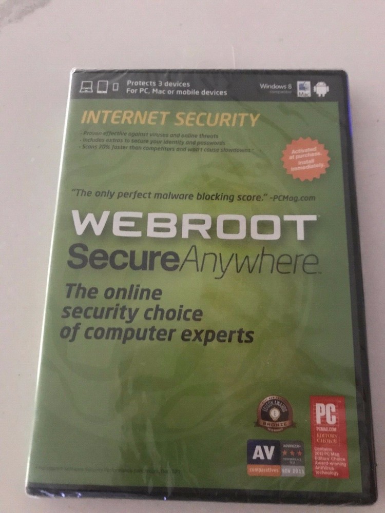 Webroot Secure Anywhere for Windows 8