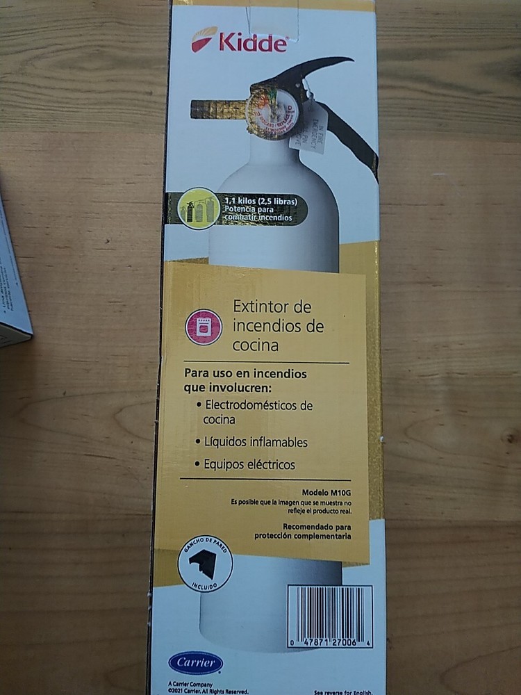 Kitchen Fire Extinguisher Kidde with Easy Mount Bracket, 10 B:C, Dry Chemical