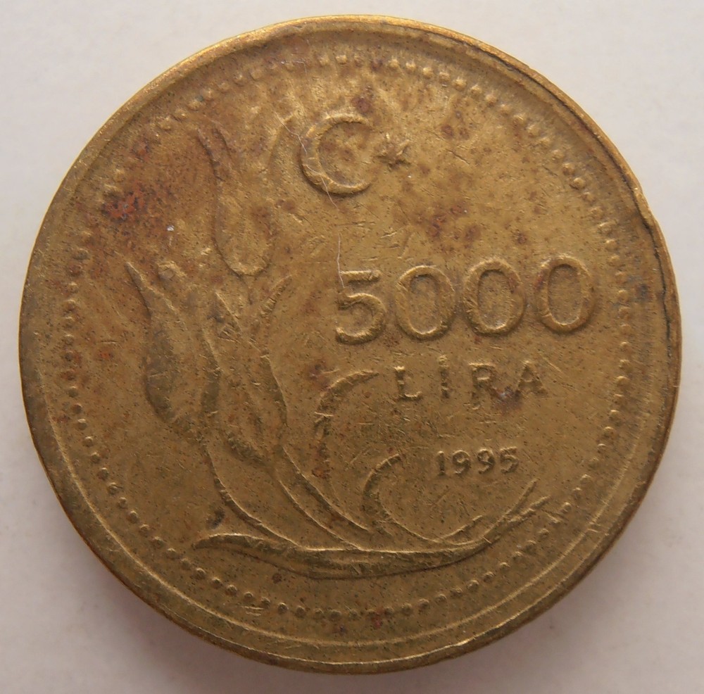TURKEY 5000 LIRA 1995