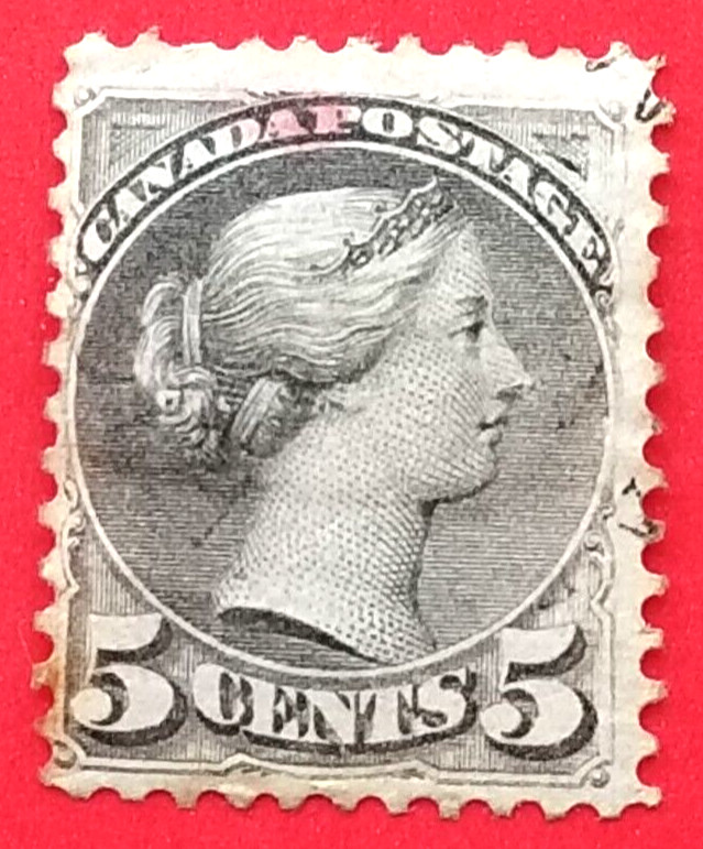 Canada Stamp #42 "Small Queen Issue - grey" Used