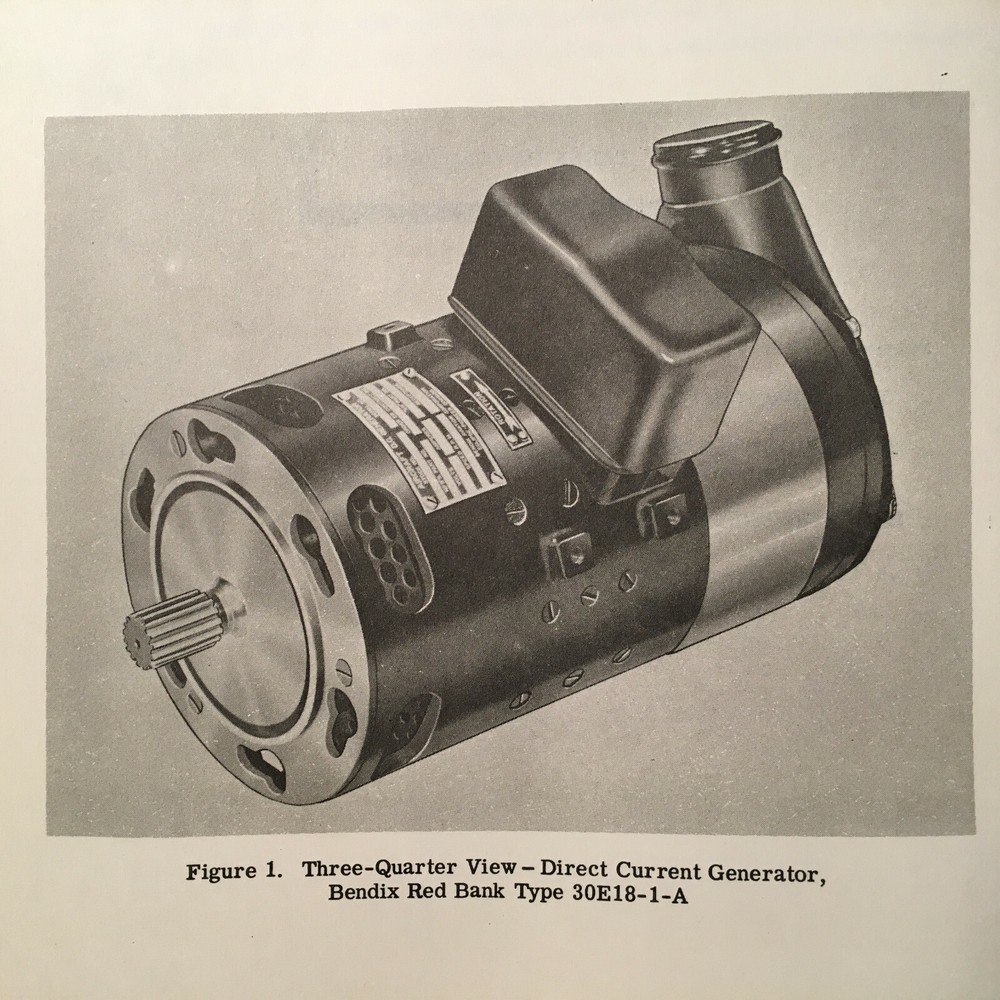 Bendix 30E18-1-A DC Generator Parts Manual