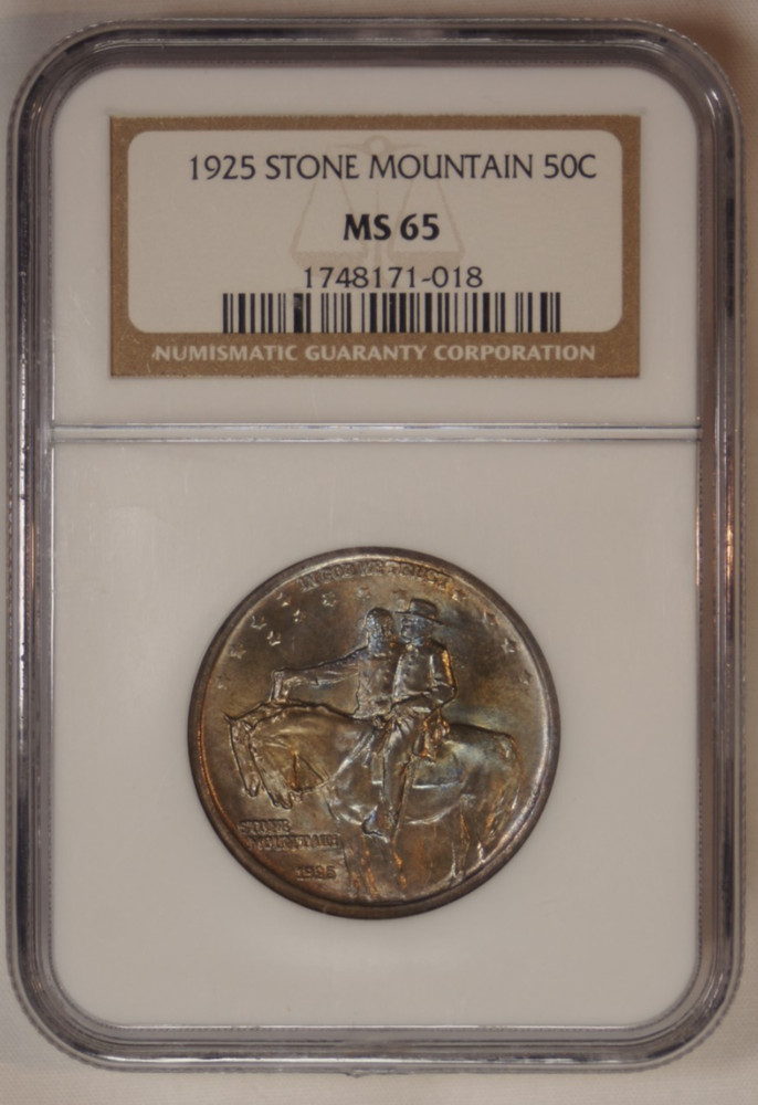 1925 Stone Mountain Half Dollar Commemorative - NGC MS65
