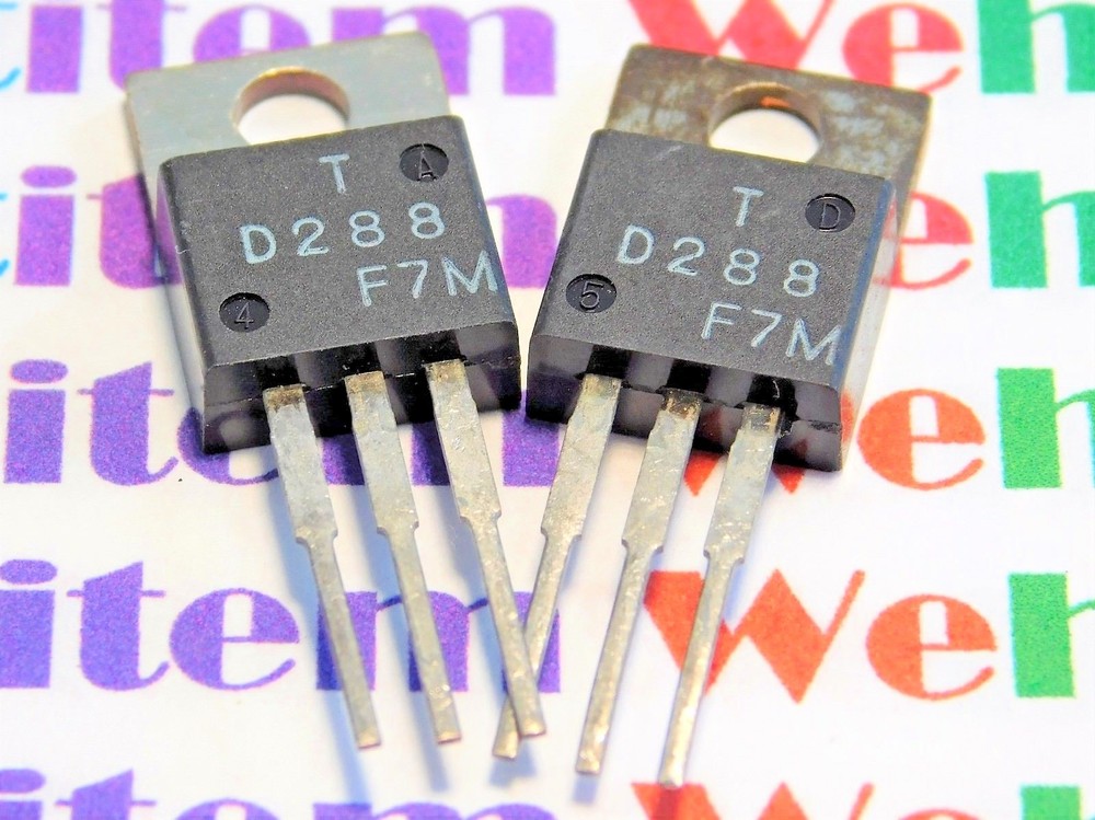 2SD288 / D288 / TRANSISTOR / TO220 / 2 PIECES (qzty)