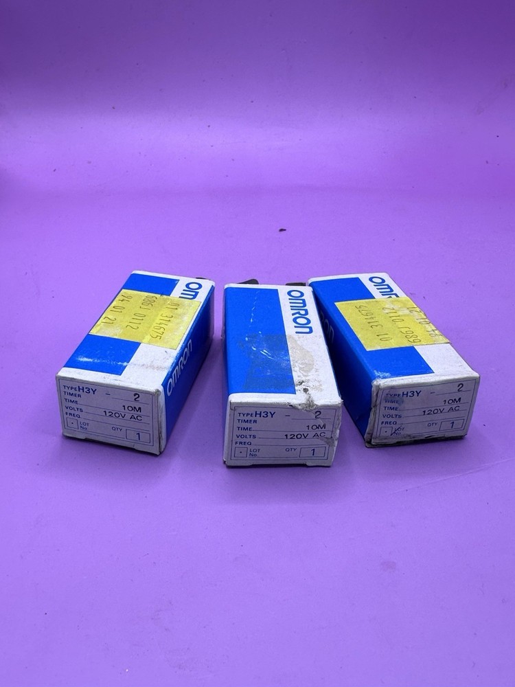 Lot Of 3. Omron Solid State Timer H3Y-2
