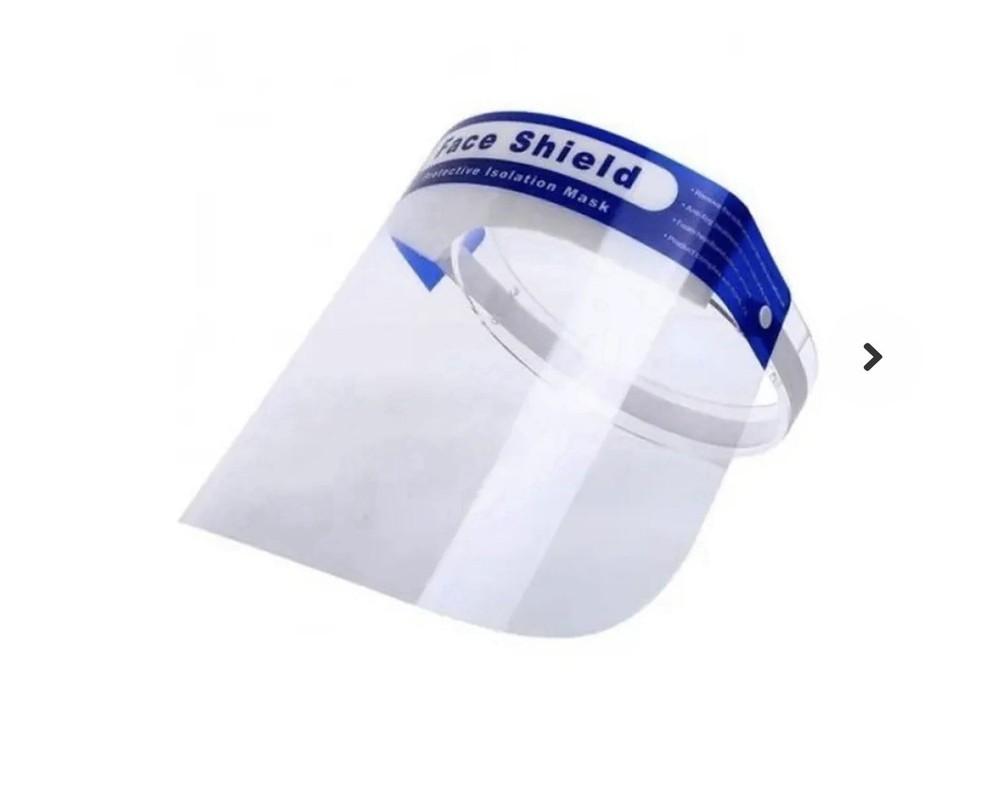 Disposable Face Shield With Soft Elastic Strap - Bulk Buy 10 Pack