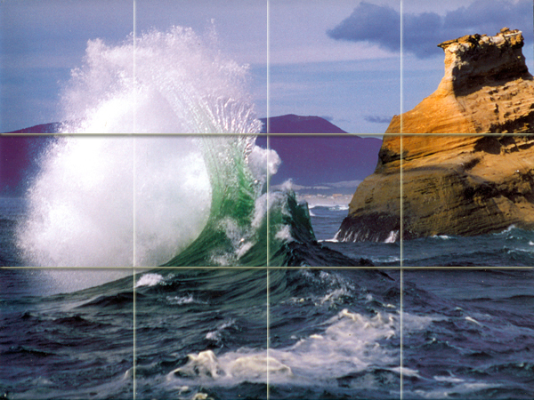 24 x 18 Mural Ceramic Backsplash Ocean Decor Tile #347