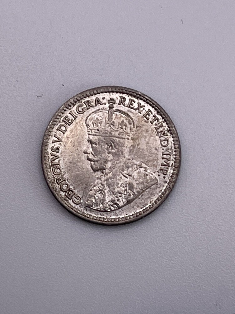 Canada Silver 1912 5 Cent Coin High Grade