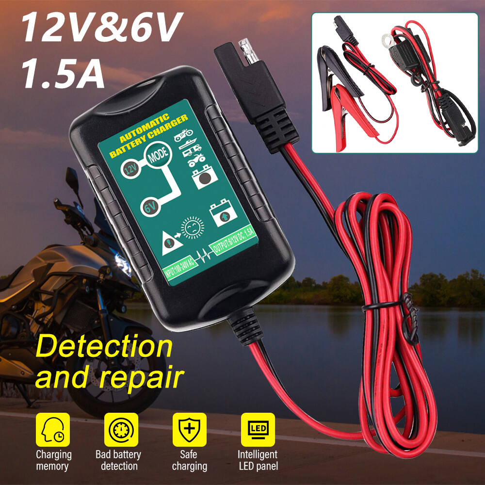 4Pack 6V 12V Automatic Battery Charger Maintainer Trickle Float Motorcycle Car